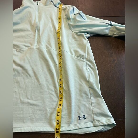Under Armour Light Blue Quarter-Zip Pullover Womens Fitted - Picture 7 of 7